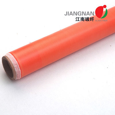 Orange Farbsilikon-Fiberglas-Stoff für entfernbare Isolierungs-Jacken