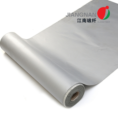 Silikon-Fiberglas-feuerfest machende Gewebe Grey Colors 0.4mm benutzt im Rauche Curtaines