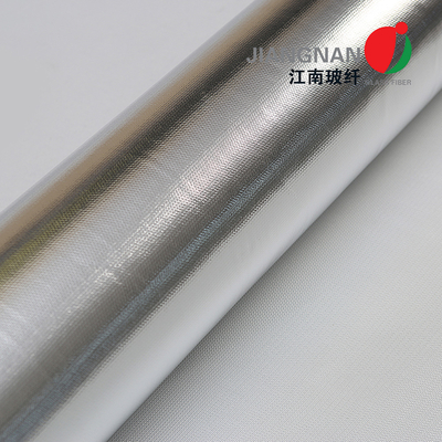 Wärmeverzögerungsfähige Aluminiumverstärkte Glasfaservorhänge oder -schirme mit glatter Oberfläche und Aluminiumfolie oder Aluminiumfilm
