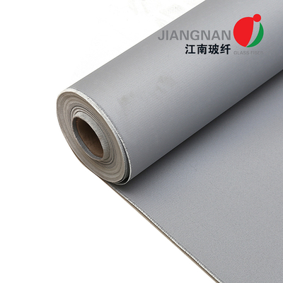 PU beschichtete Wärmedämmungsjacken Fiberglas-Gewebe 0.5mm Grey Satin
