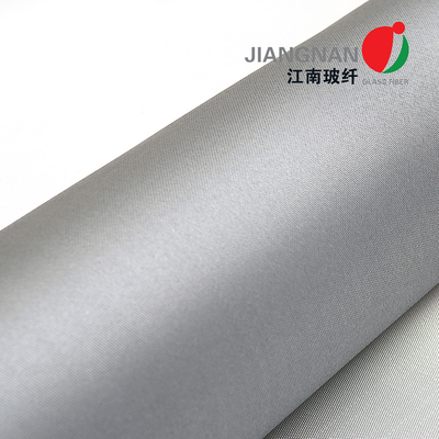 Atlasbindung Gray Color Double Sided Silicone 32Oz 0.8mm beschichtete Fiberglas-Gewebe