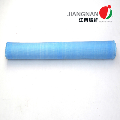 Blaues Acryl beschichtete Gewebe-Stoff das 2 Seiten-Fiberglas-Stoff-der hohen Temperatur