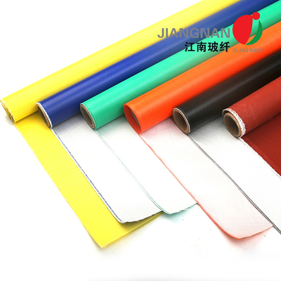 Atlasbindungs-Silikon imprägnierte Fiberglas-Stoff-silikonumhüllte Glasfaser 2m Breiten-0.45mm